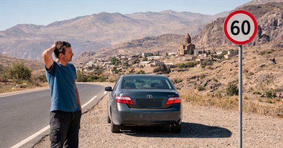 Driving rules in Armenia for tourists